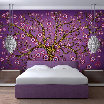 Fotótapéta - abstract: tree (violet)