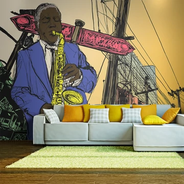 Fotótapéta - Saxophonist in New York