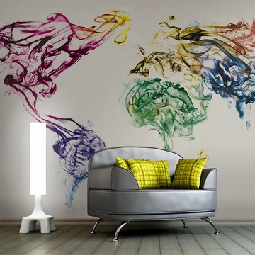 Fotótapéta - Dancing smoke trails