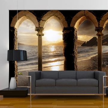 Öntapadó fotótapéta - Castle on the beach