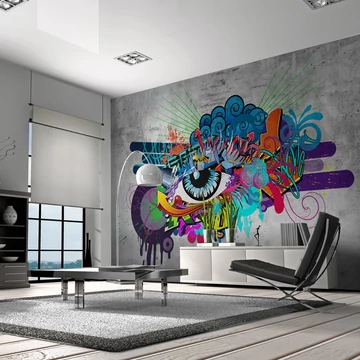 Öntapadó fotótapéta - Graffiti eye