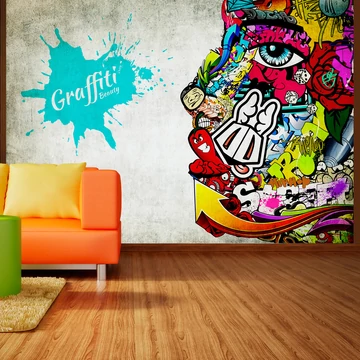 Öntapadó fotótapéta - Graffiti beauty