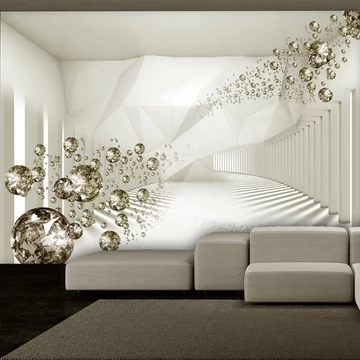 Öntapadó fotótapéta - Diamond Corridor (Beige)