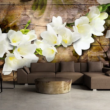 Fotótapéta - Freesia on Wood