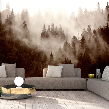 Fotótapéta - Mountain Forest (Sepia)