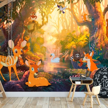 Öntapadó fotótapéta - Animals in the Forest