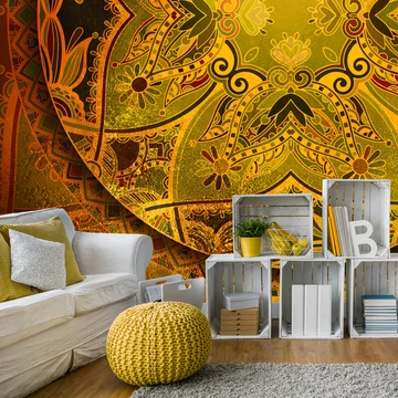Öntapadó fotótapéta - Mandala: Golden Poem