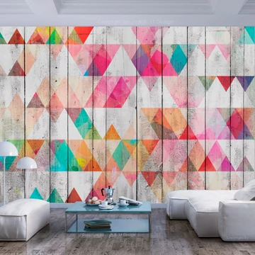 Öntapadó fotótapéta - Rainbow Triangles