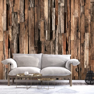 Öntapadó fotótapéta - Wooden Curtain (Brown)