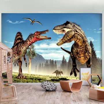 Fotótapéta - Fighting Dinosaurs