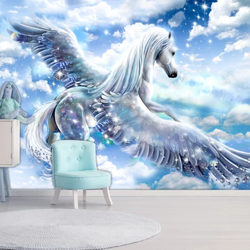 Öntapadó fotótapéta - Pegasus (Blue)