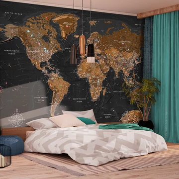 Öntapadó fotótapéta - World: Stylish Map