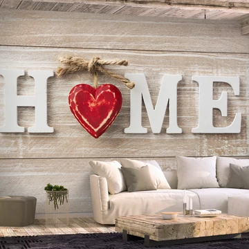 Öntapadó fotótapéta - Home Heart (Red)