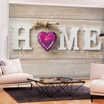 Öntapadó fotótapéta - Home Heart (Violet)
