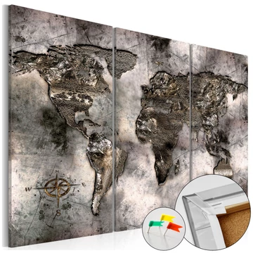 Kép parafán - Opalescent Map [Cork Map]