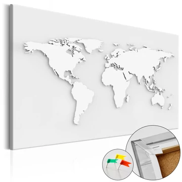 Kép parafán - Monochromatic World [Cork Map]