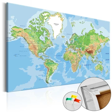 Kép parafán - World Geography [Cork Map]