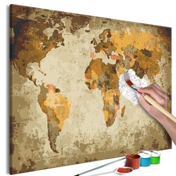 Kifestő - Brown World Map