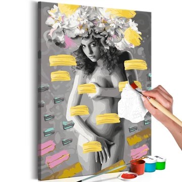 Kifestő - Naked Woman With Flowers