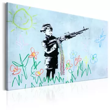 Kép - Boy with Gun by Banksy