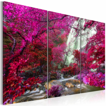 Kép - Beautiful Waterfall: Pink Forest