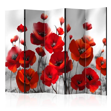 Paraván - Poppies in the Moonlight II [Room Dividers]