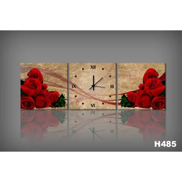 Vászonkép Faliórával H485 mazzo di rose