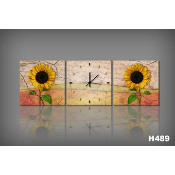 Vászonkép Faliórával H489 Fiore Di Girasole