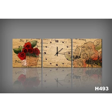 Vászonkép Faliórával H493 cesto di rose