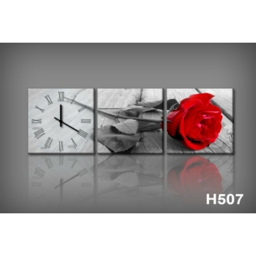 Vászonkép Faliórával H507 grigio rosa