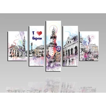 I love Sopron vászonkép 1680 - S
