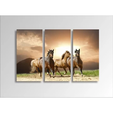Digital Art vászonkép | 1230-S Running Horses THREE