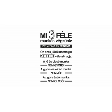 ByHome J50_3 féle munka faltetoválás
