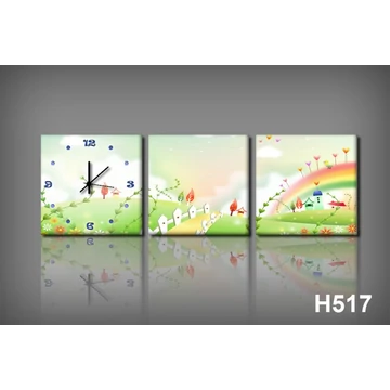 Vászonkép Faliórával h517