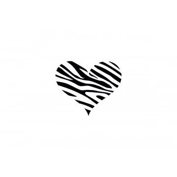 ByHome Felirat J82 Zebra Heart