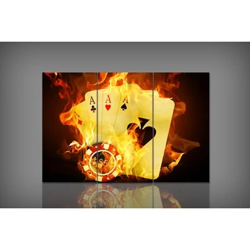 Digital Art vászonkép | 040-S Poker THREE