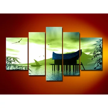 Digital Art vászonkép | 1823 Green Holiday