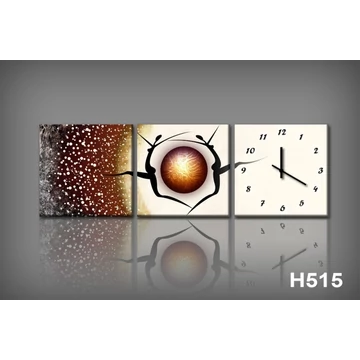 Vászonkép Faliórával H515 l inverno sta arrivando