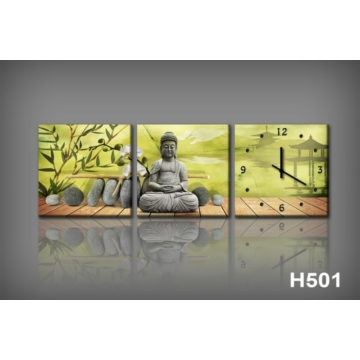Vászonkép Faliórával H501 dipinti e Buddha