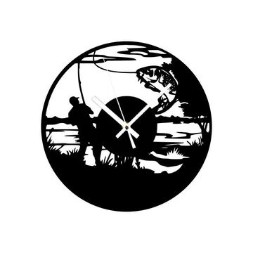 Akril - Horgász- falióra