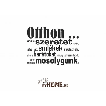 ByHome Felirat 15 faltetoválás