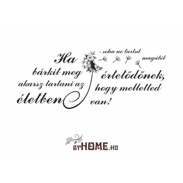 ByHome Felirat 17 faltetoválás
