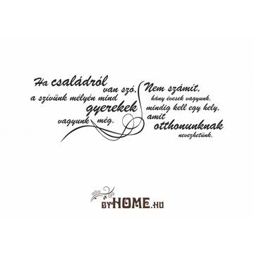 ByHome Felirat 18 faltetoválás