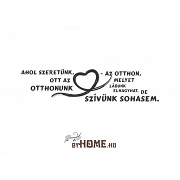ByHome Felirat 19 faltetoválás
