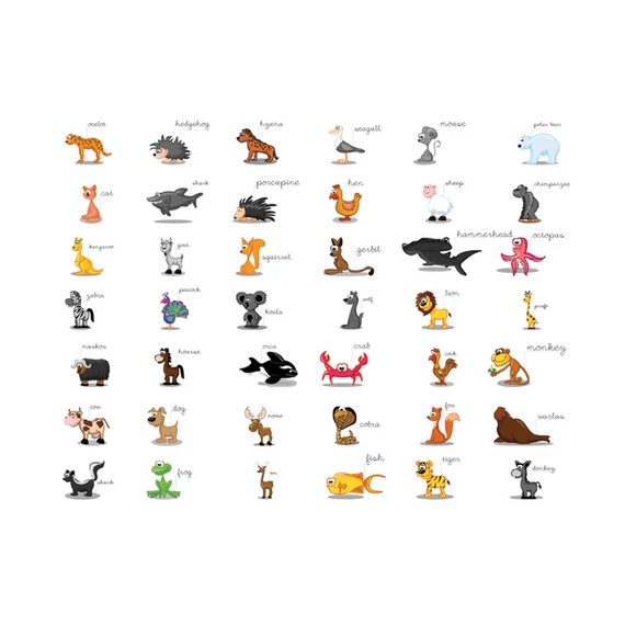 Fotótapéta - Learning by playing (animals)