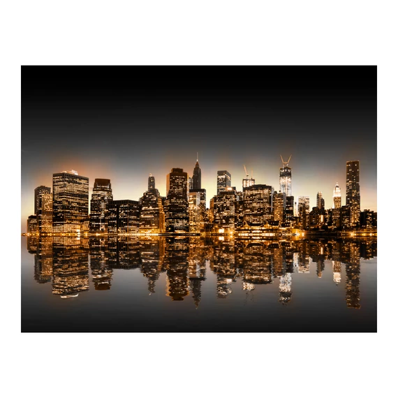Fotótapéta - New York and gold