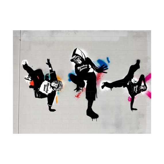 Fotótapéta - Monkey dance - street art