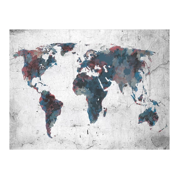 Fotótapéta - World map on the wall