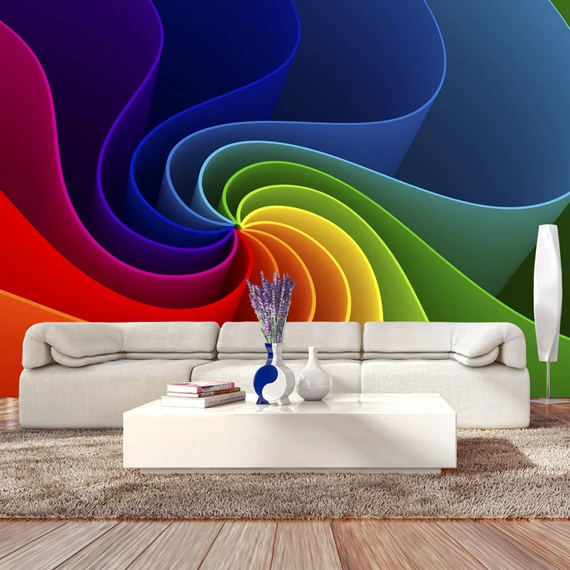 Öntapadó fotótapéta - Colorful Pinwheel