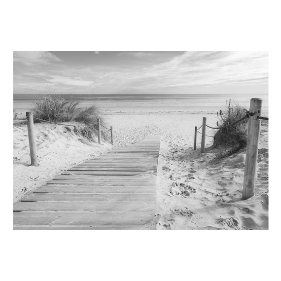 Öntapadó fotótapéta - On the beach - black and white